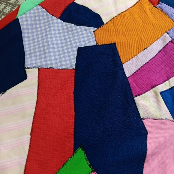 VTG Womens XS Skirt Handmade Patchwork Hippie Maxi Fit Flare 1960's RARE‎ Boho - Picture 13 of 14